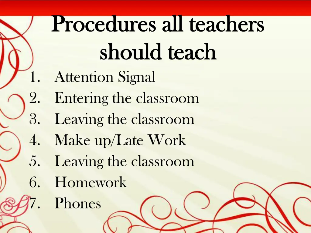 procedures all teachers procedures all teachers