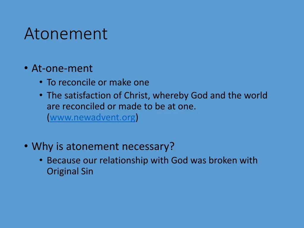 atonement