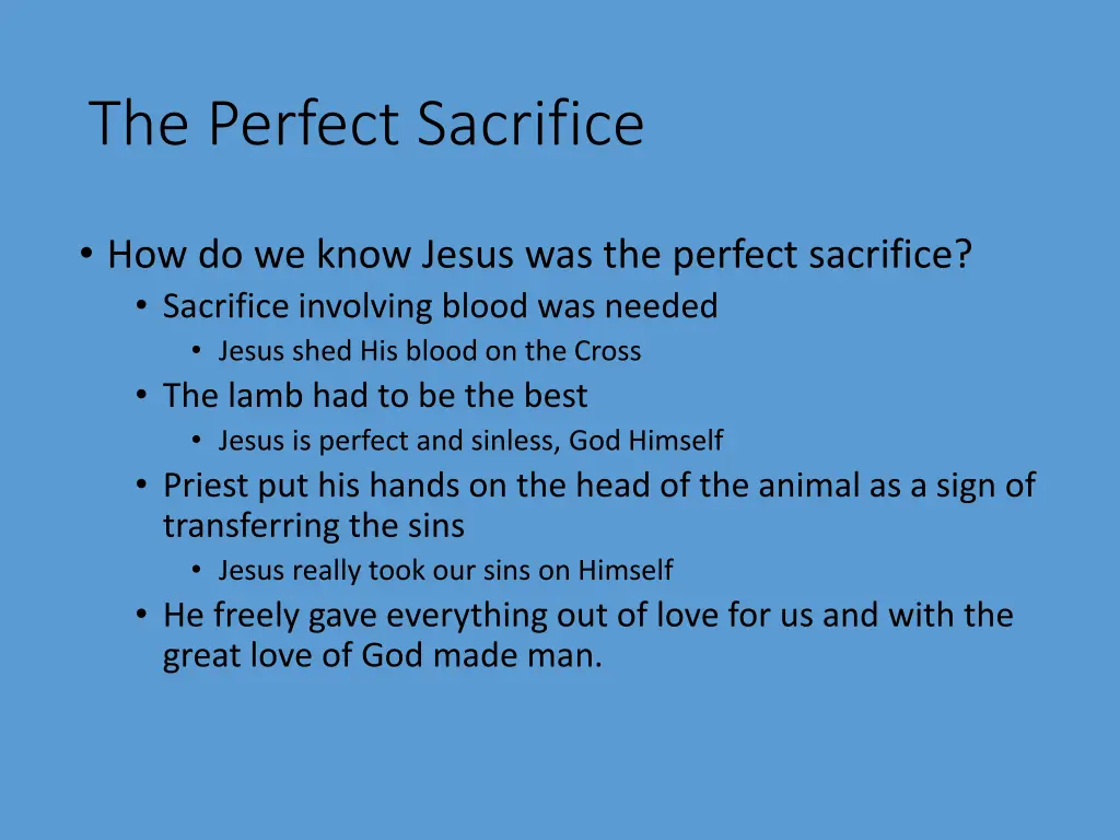 the perfect sacrifice 2