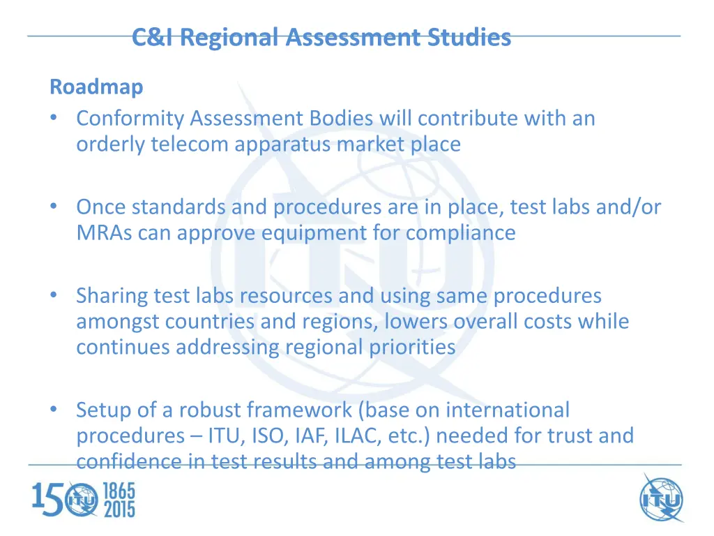c i regional assessment studies 1
