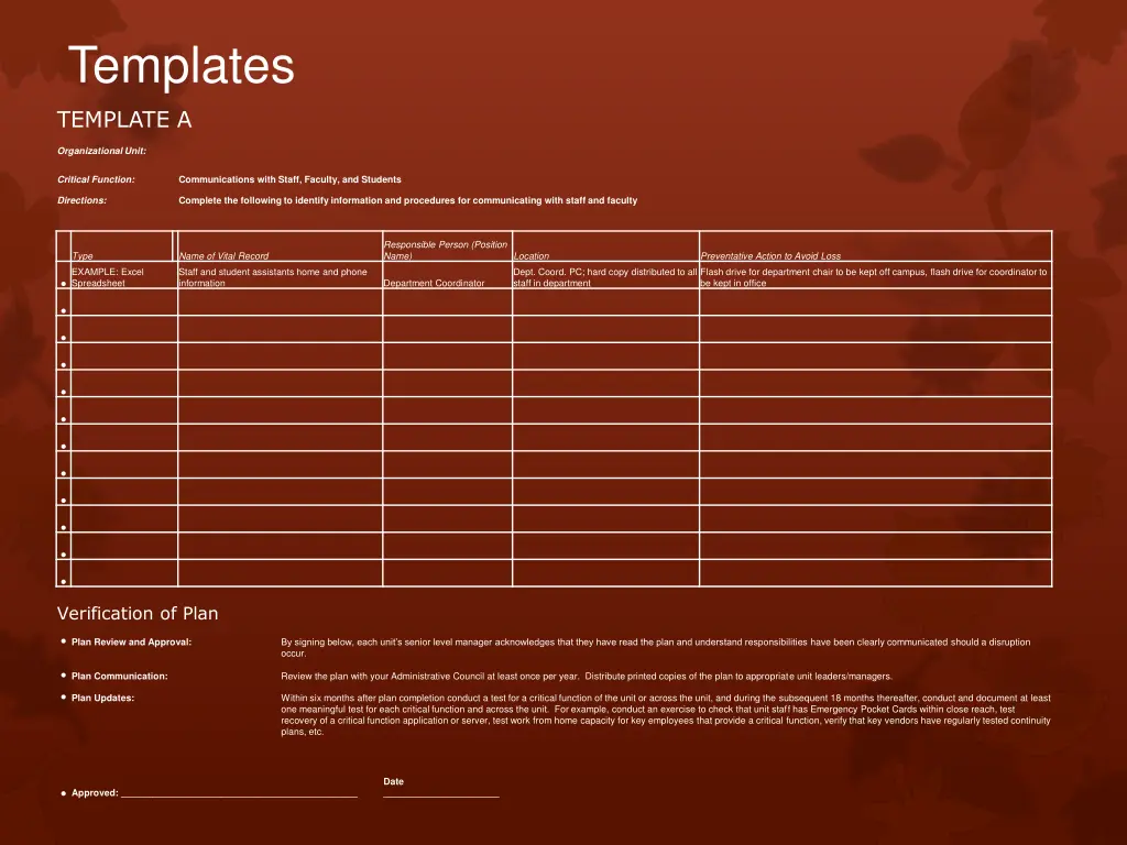templates