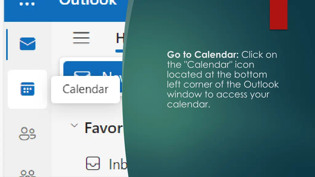 go to calendar click on the calendar icon located