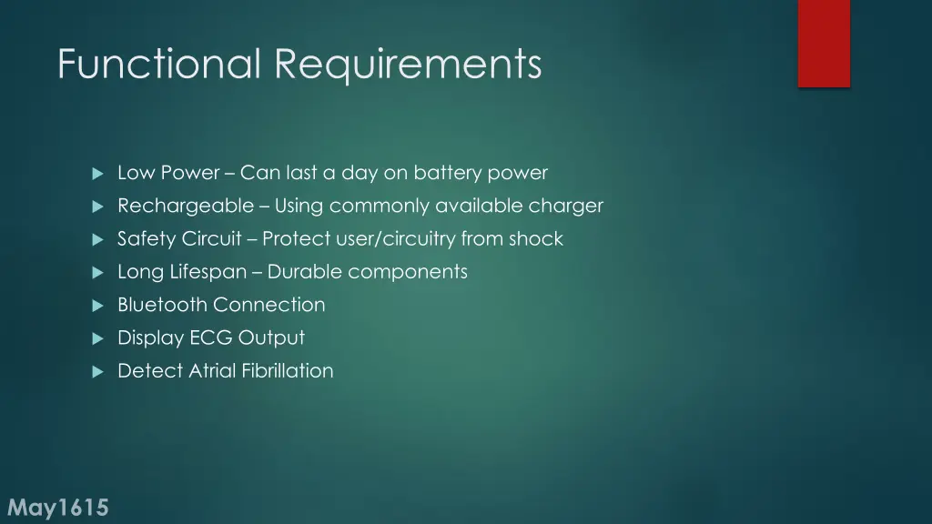functional requirements