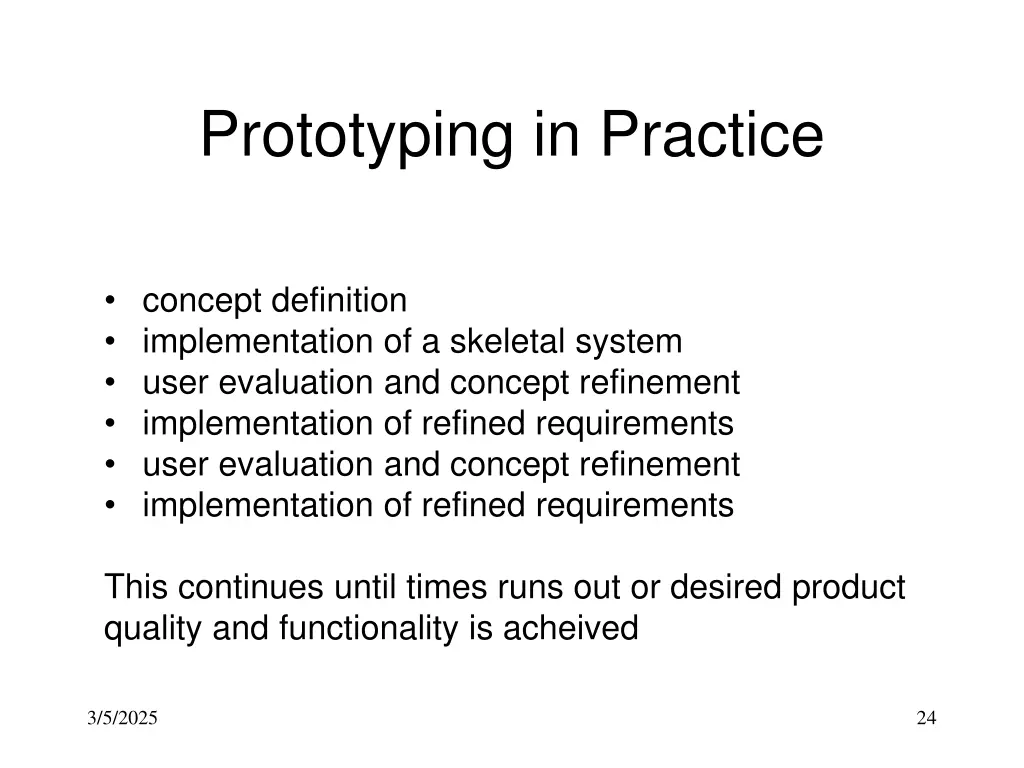 prototyping in practice