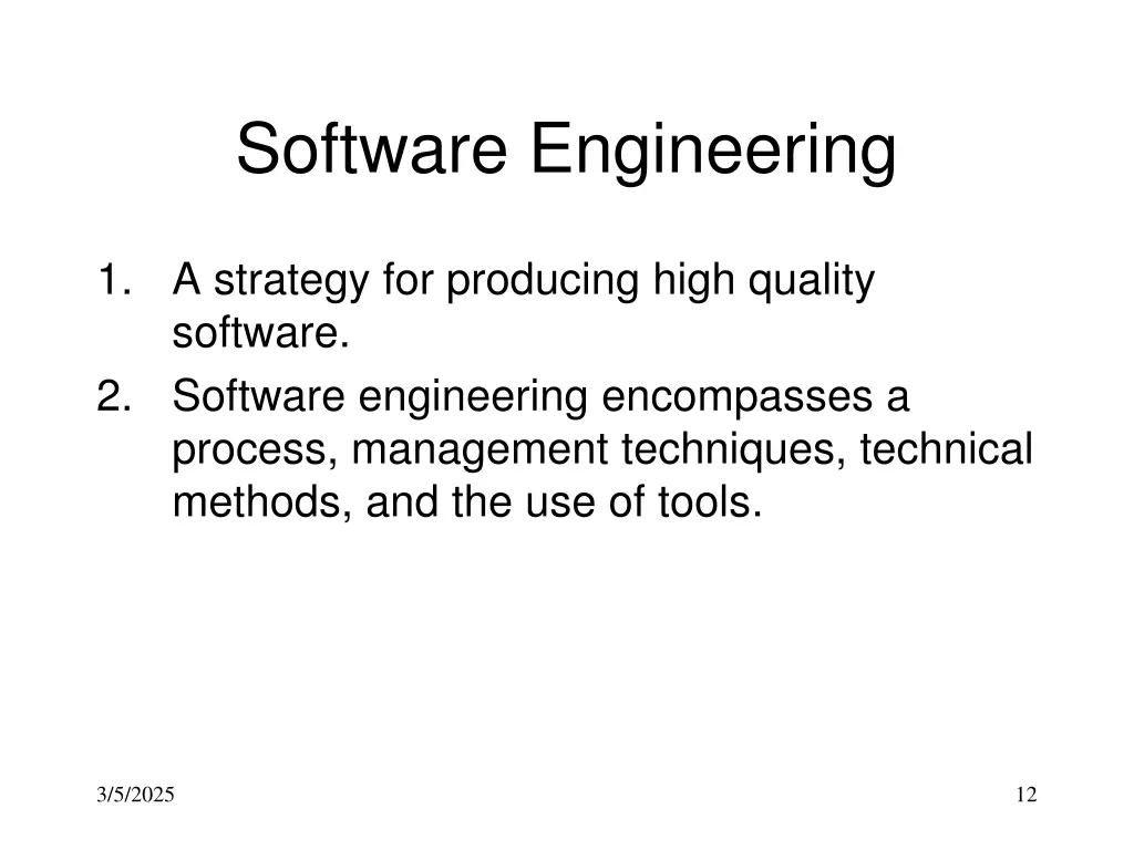 software engineering 1
