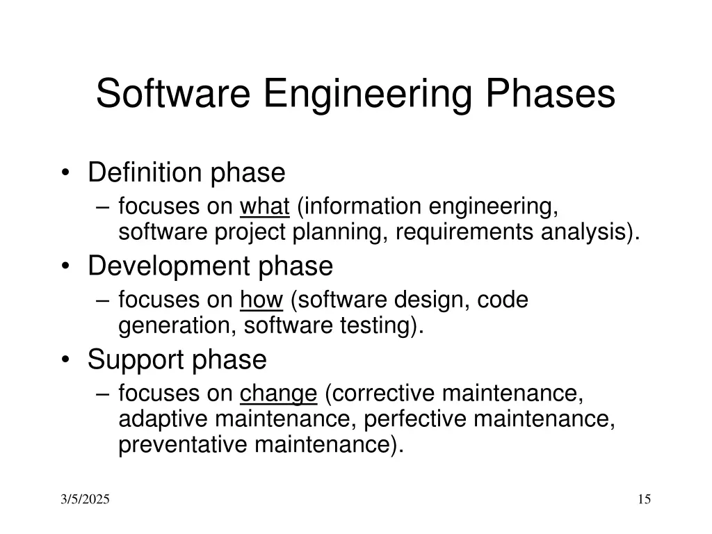 software engineering phases