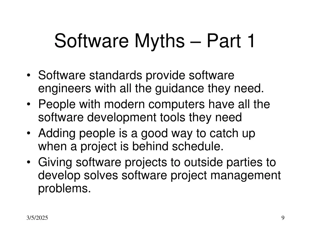 software myths part 1