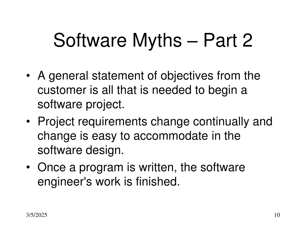 software myths part 2