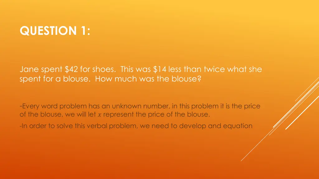 question 1