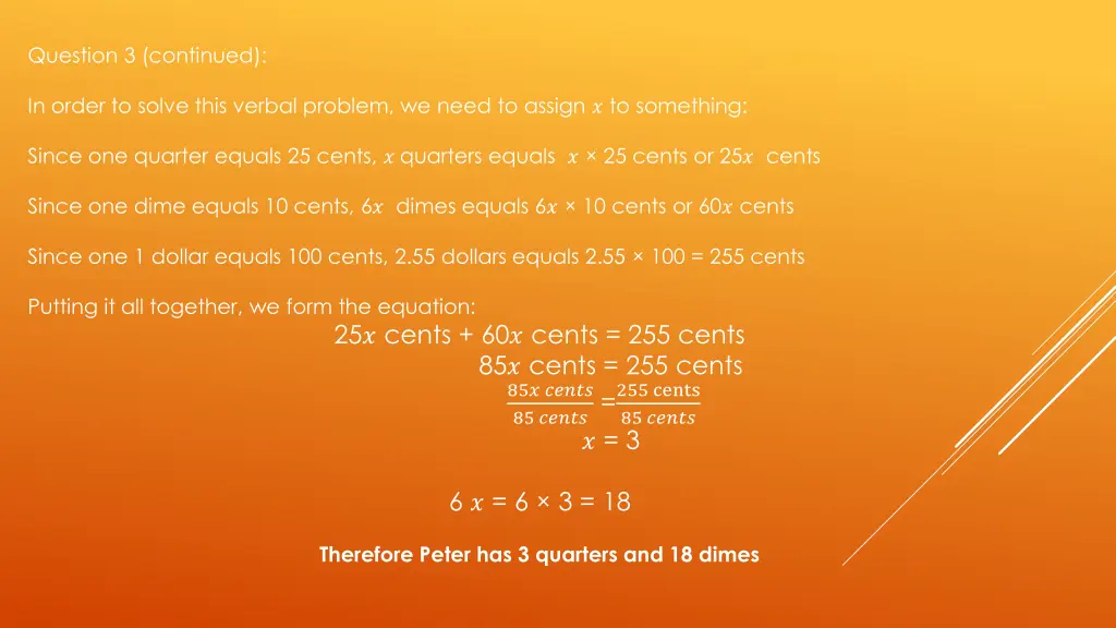 question 3 continued