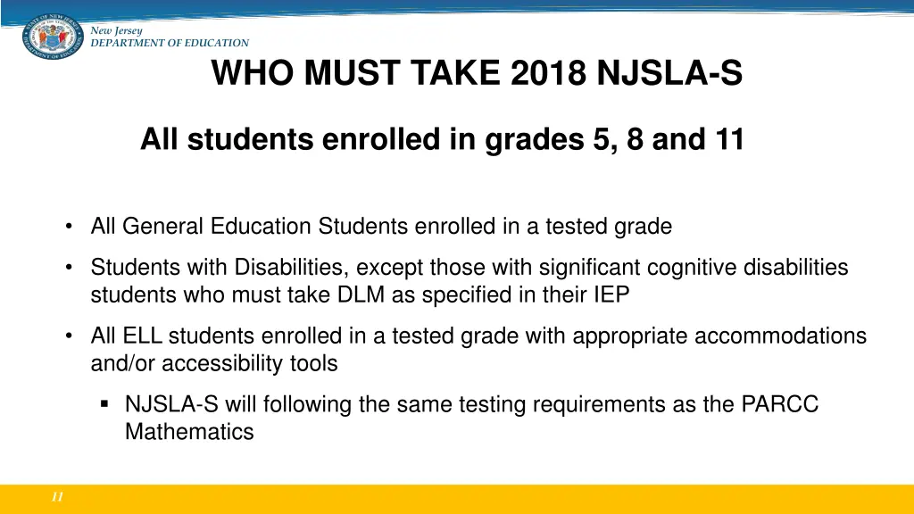 new jersey department of education 8
