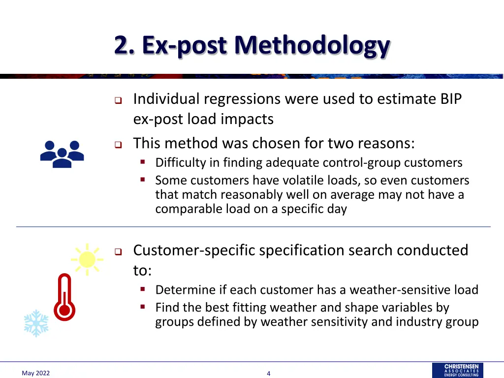 2 ex post methodology
