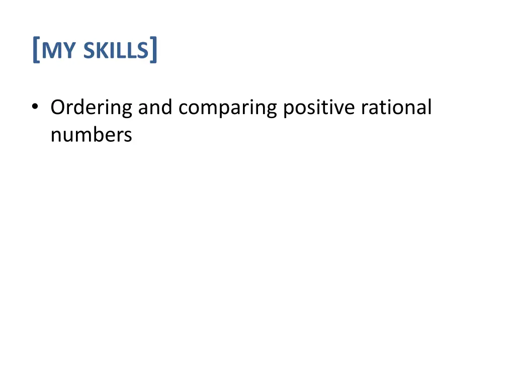 my skills
