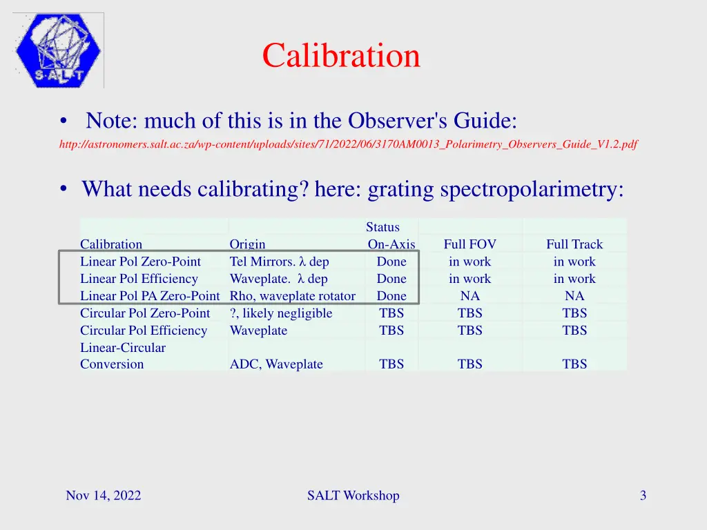 calibration