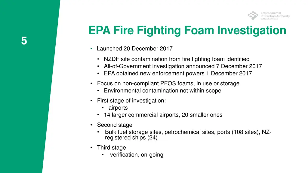 epa fire fighting foam investigation