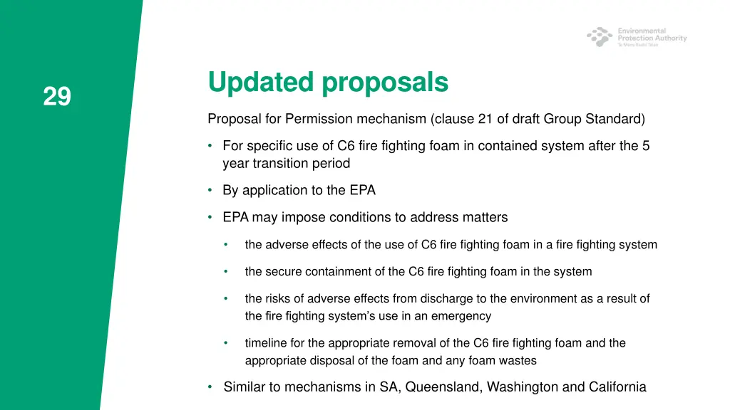 updated proposals