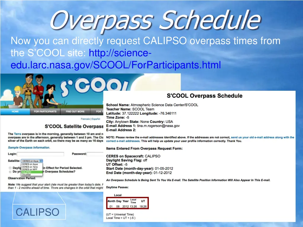 overpass schedule now you can directly request