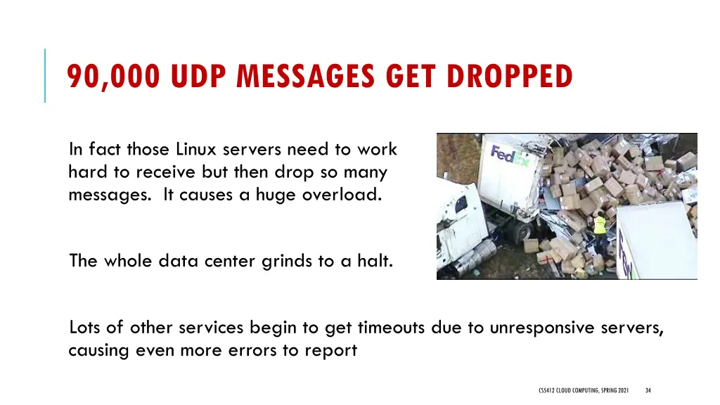 90 000 udp messages get dropped