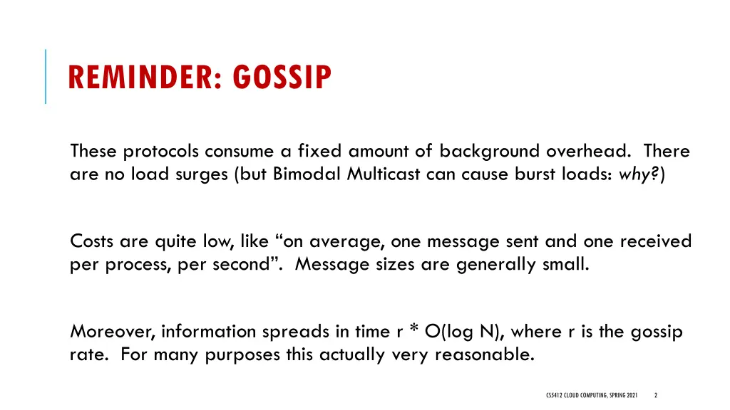 reminder gossip