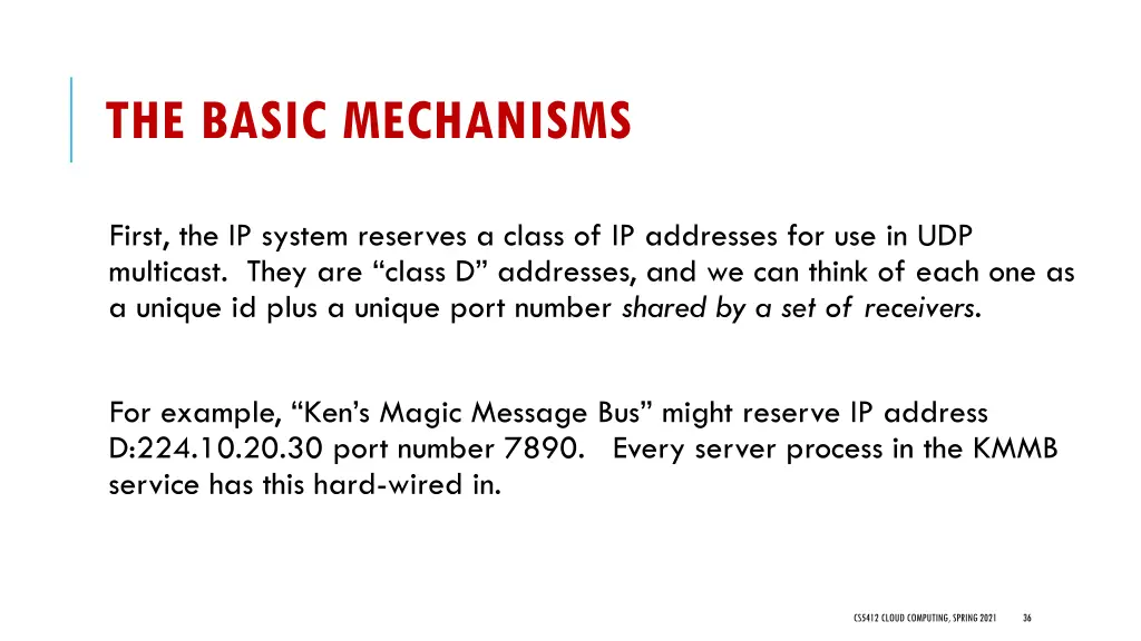 the basic mechanisms