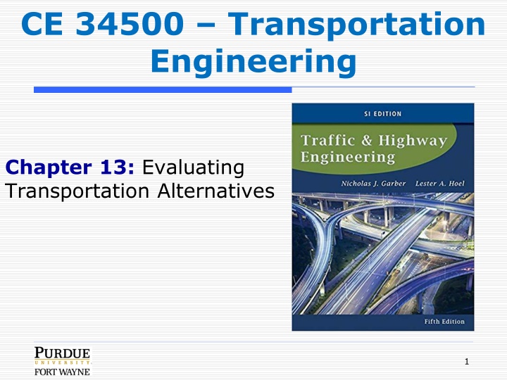 ce 34500 transportation engineering