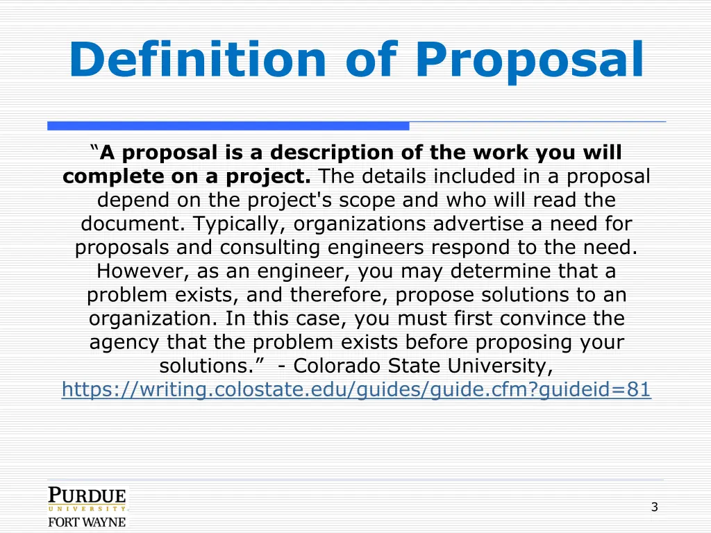 definition of proposal