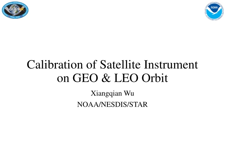 calibration of satellite instrument