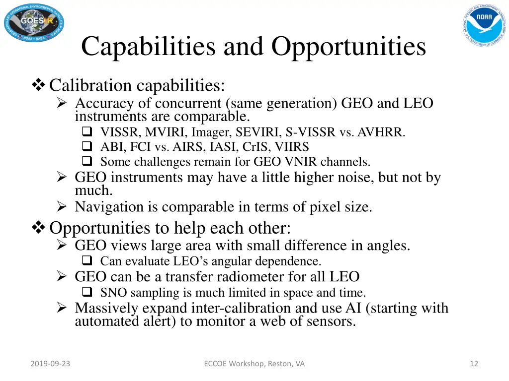 capabilities and opportunities