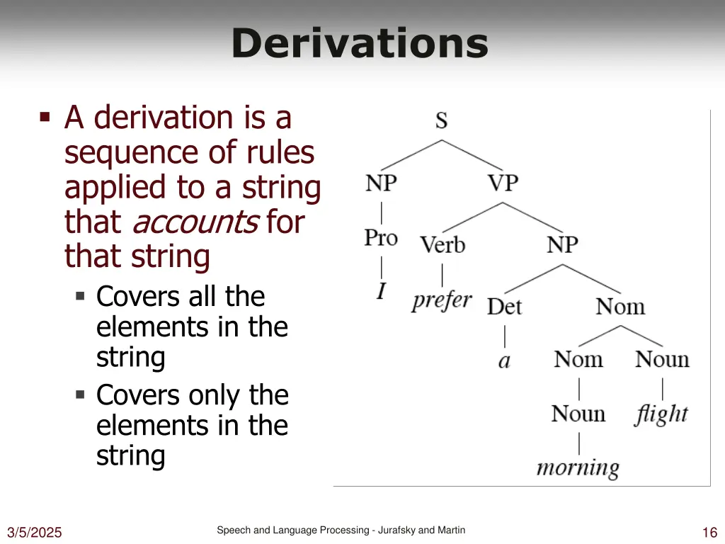 derivations