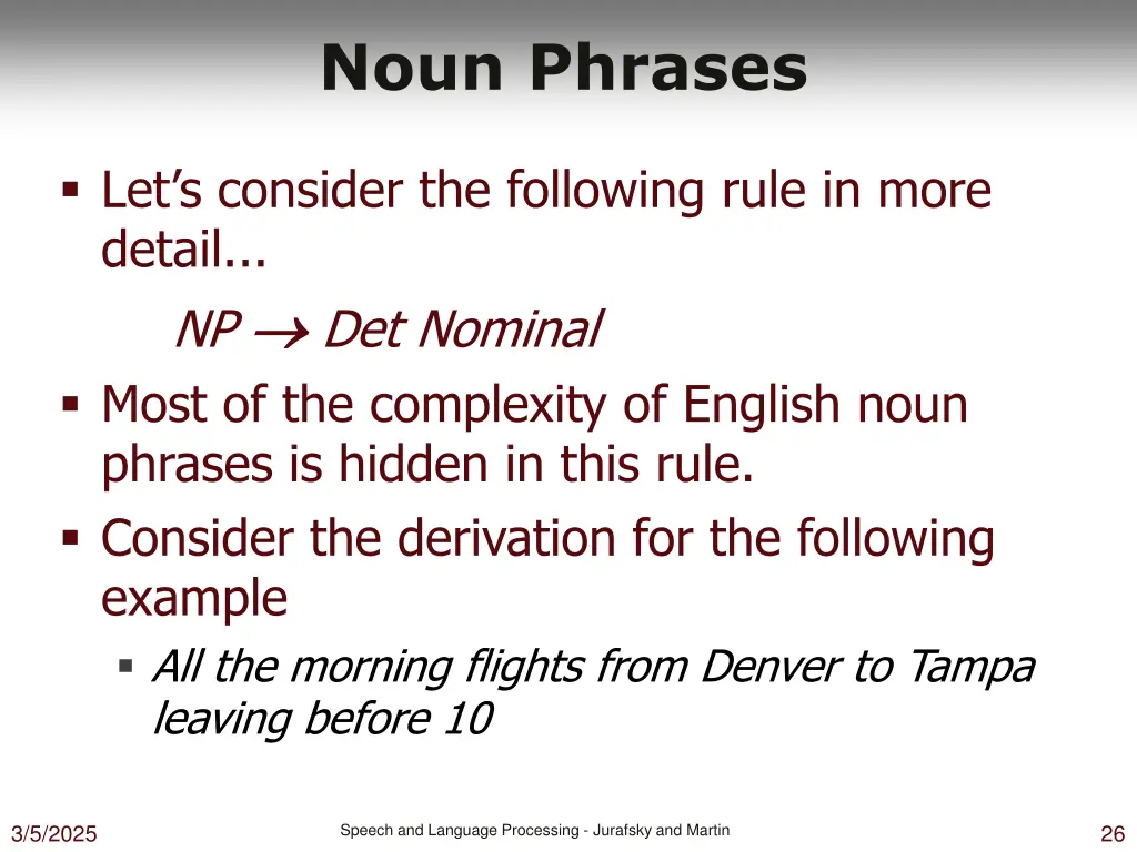 noun phrases