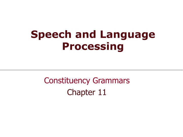 speech and language processing