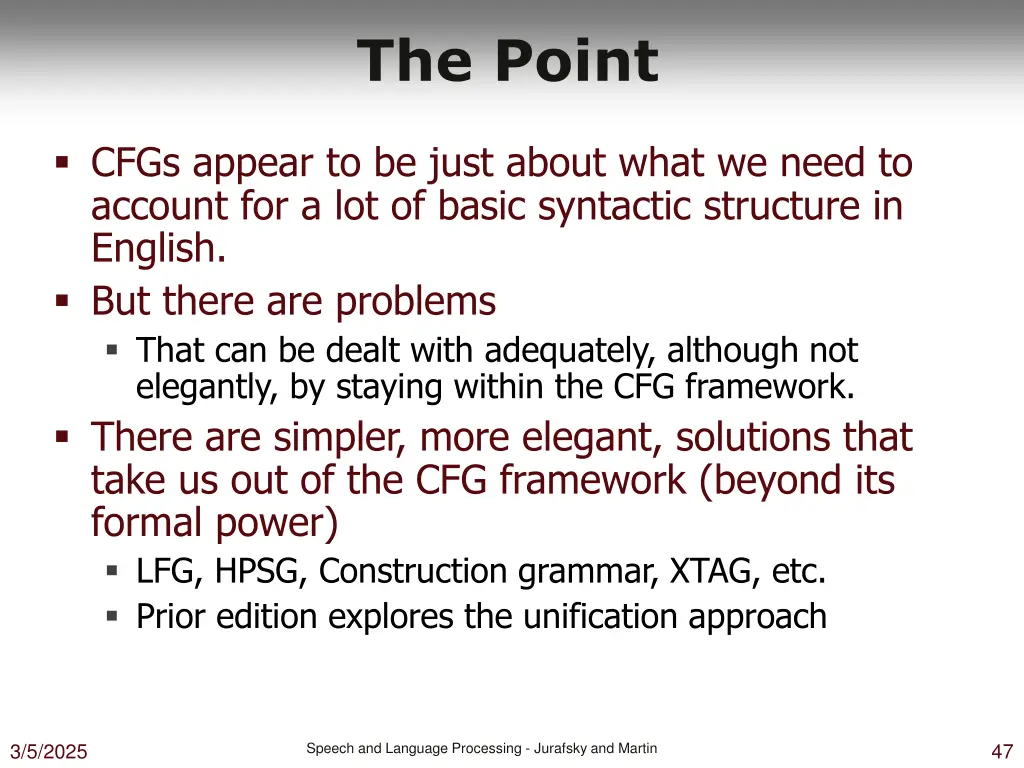 the point