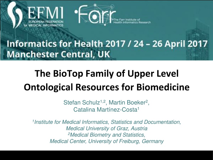 the biotop family of upper level ontological