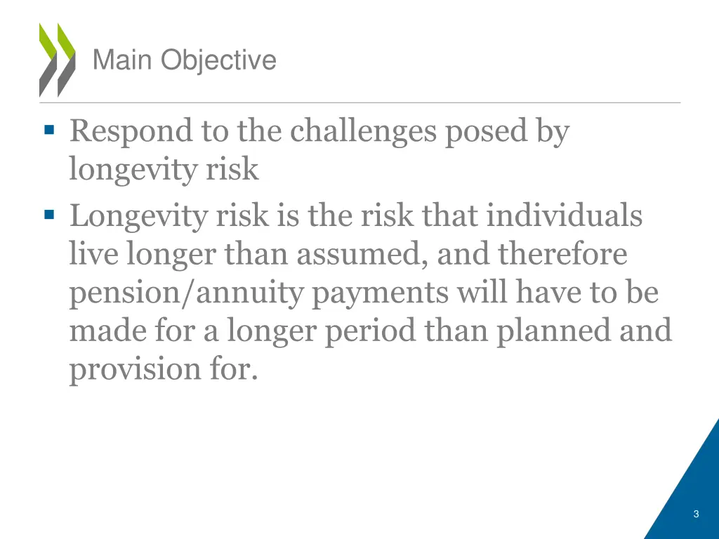 main objective