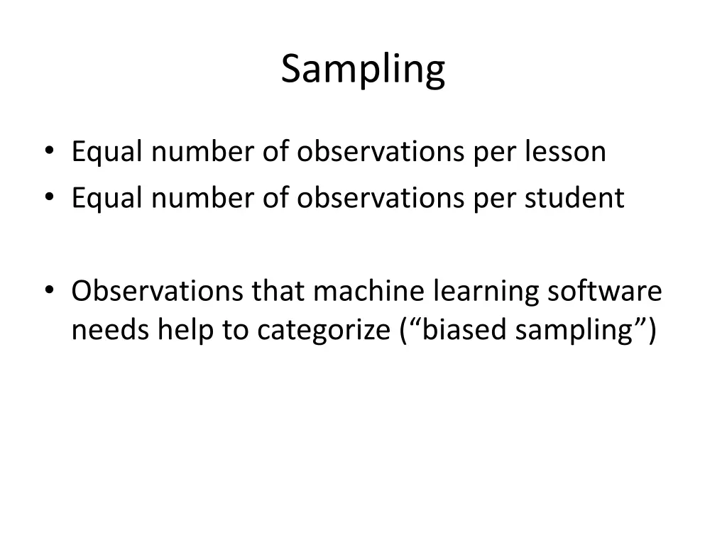 sampling 1
