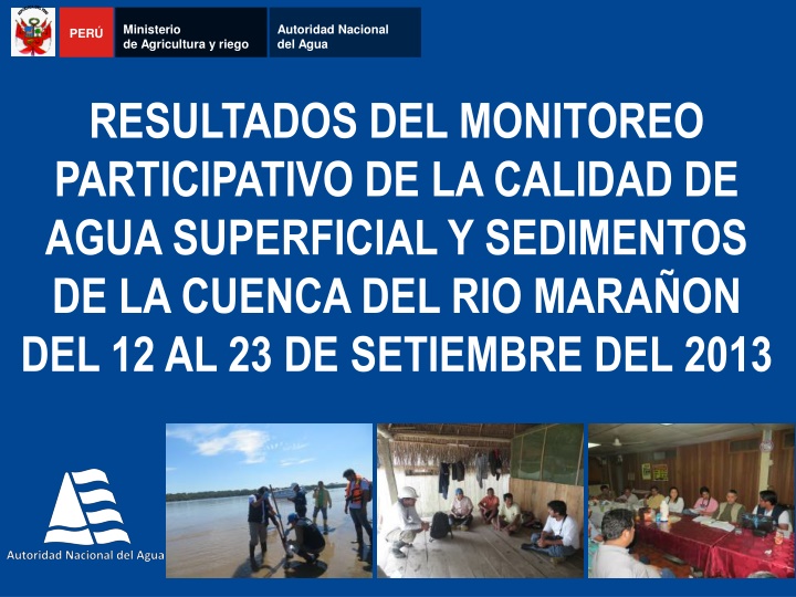 ministerio de agricultura y riego
