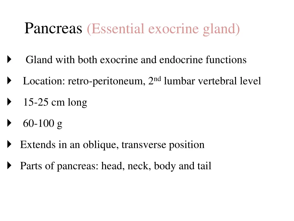 pancreas essential exocrine gland