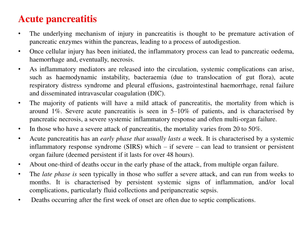 acute pancreatitis