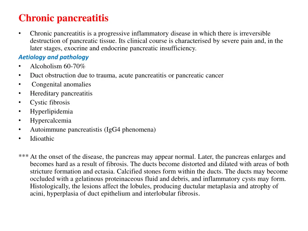 chronic pancreatitis