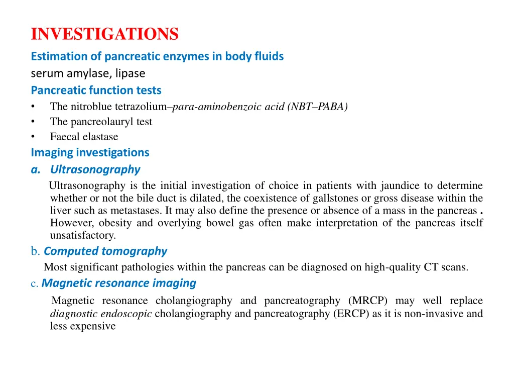 investigations