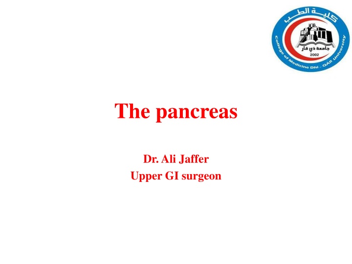 the pancreas