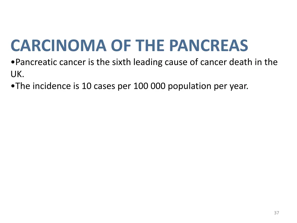 carcinoma of the pancreas pancreatic cancer