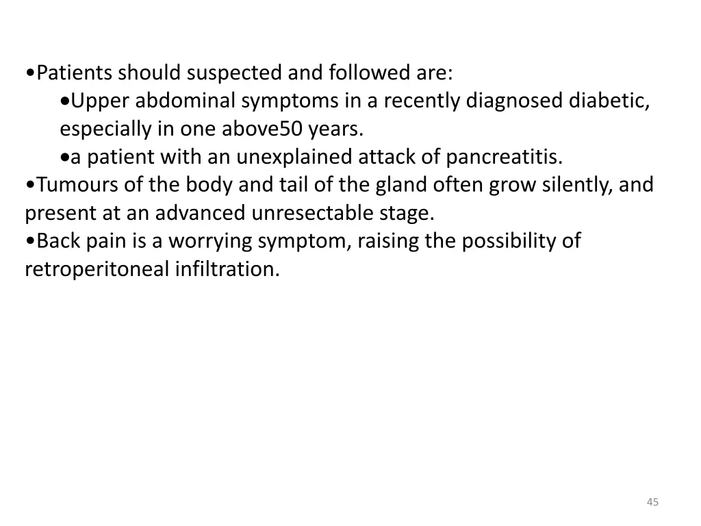patients should suspected and followed are upper