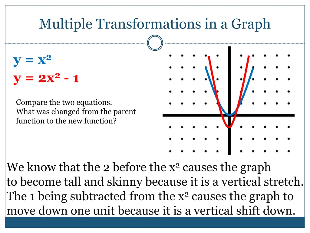 multiple transformations in a graph