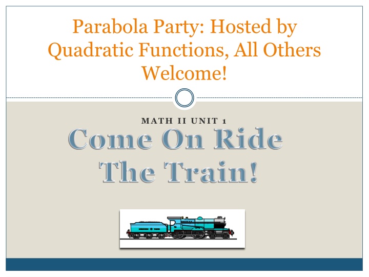 parabola party hosted by quadratic functions