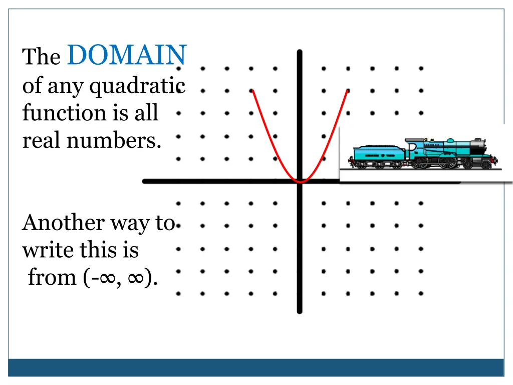 the domain of any quadratic function is all real