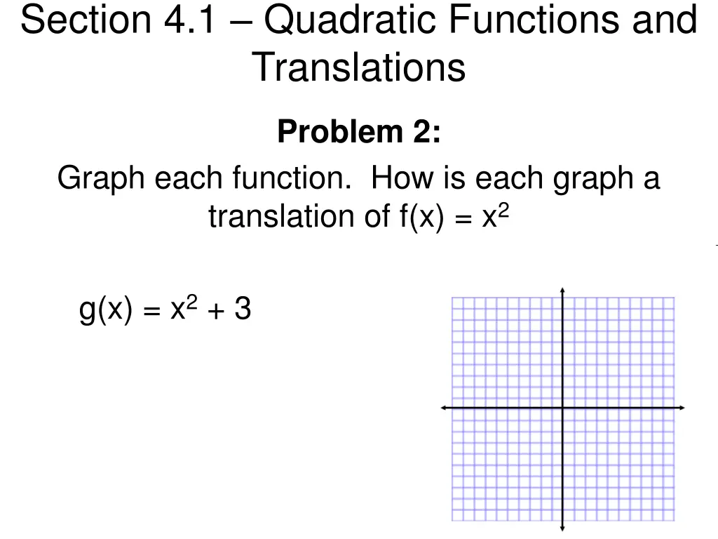 section 4 1 quadratic functions and translations 10