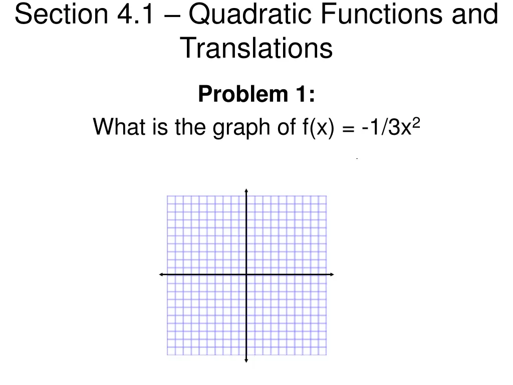 section 4 1 quadratic functions and translations 5