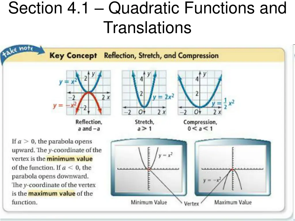 section 4 1 quadratic functions and translations 7