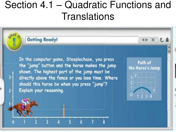 section 4 1 quadratic functions and translations